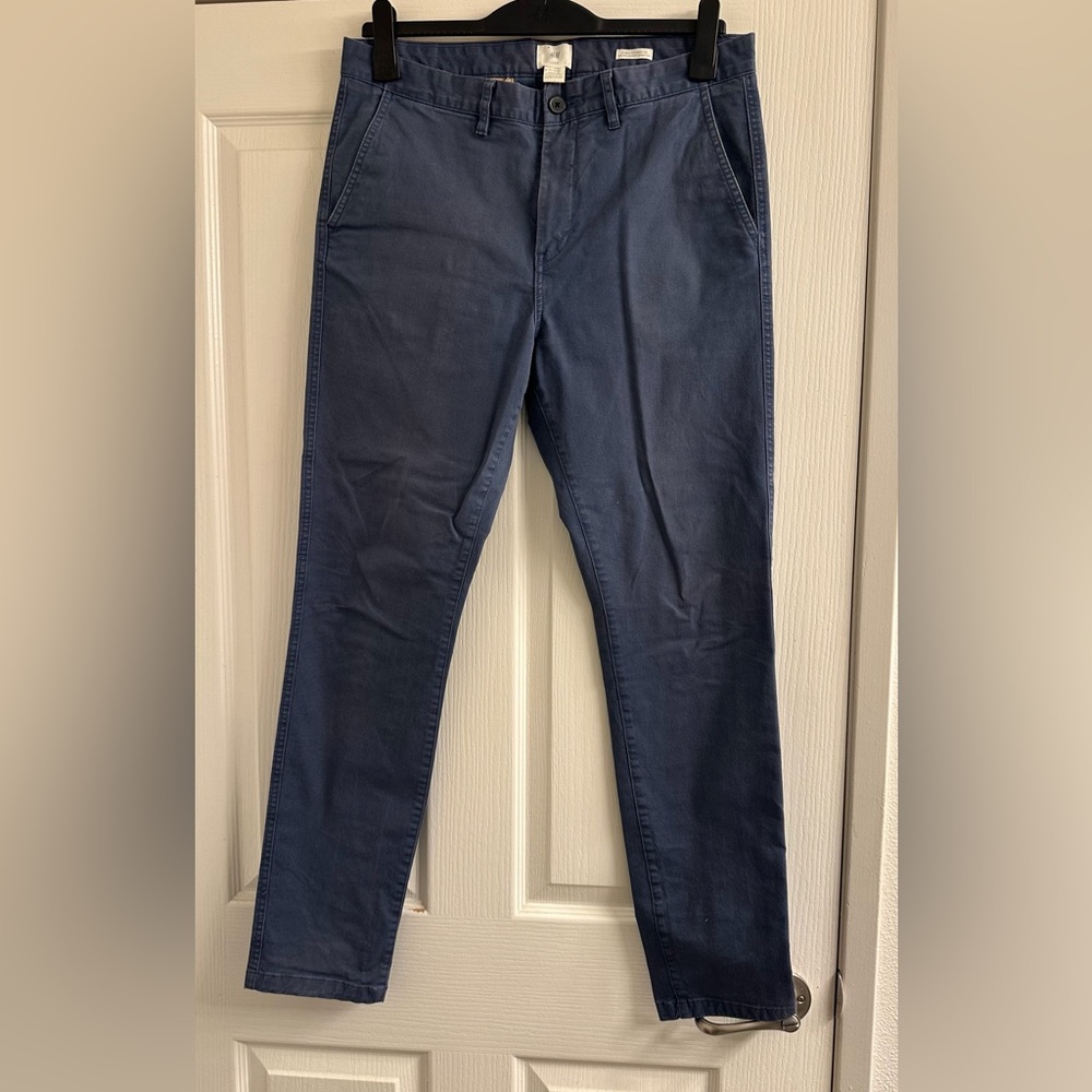 H&M Blue Chinos for Men